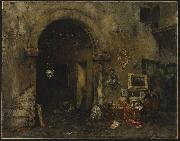 William Merritt Chase Antiquary Shop oil painting